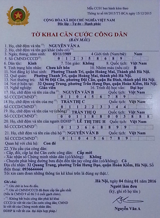 Những điều thú vị về dịch vụ làm thẻ căn cước ở Hà Nội